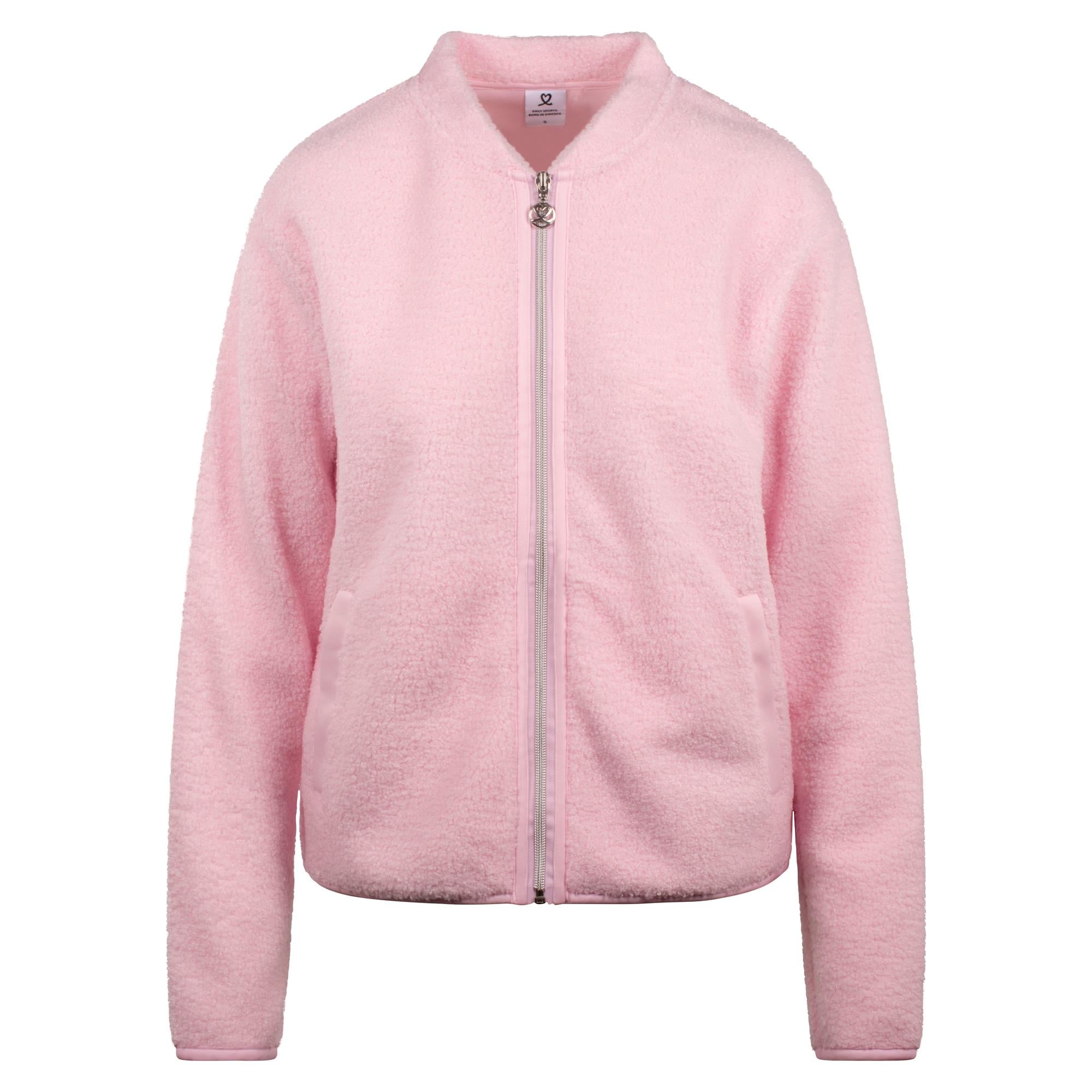 Daily Sports Pile Ladies Golf Jacket Pink